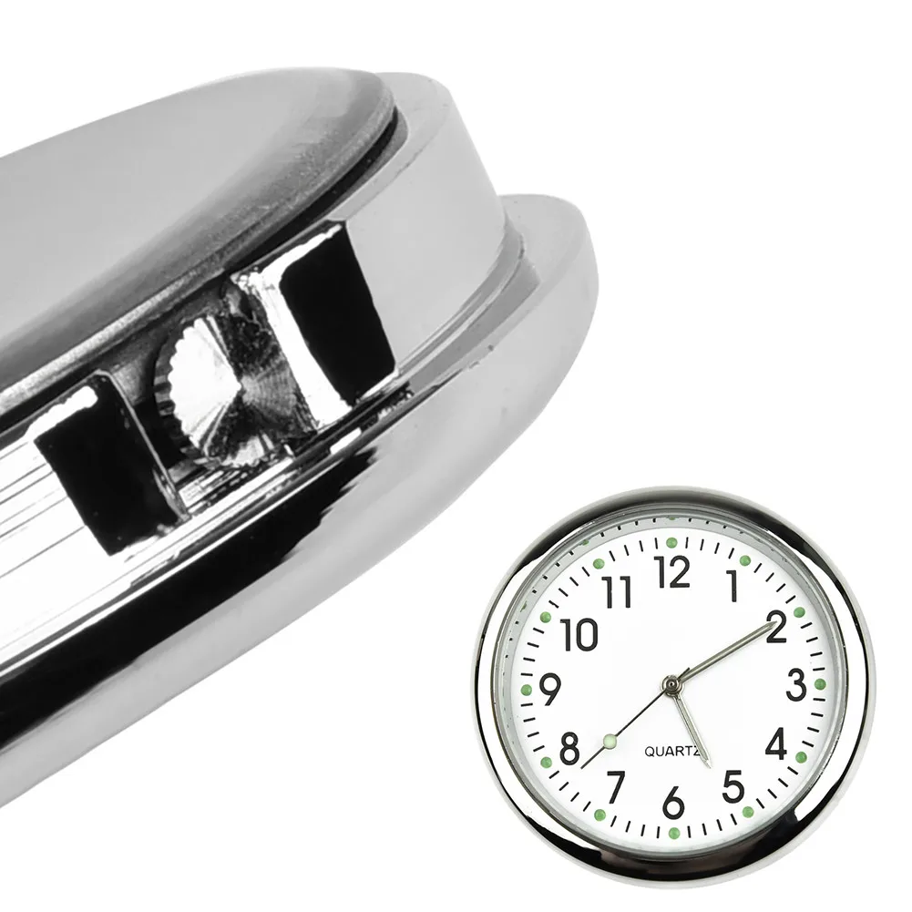 

Decoration Car Clock Metal Useful 4*4cm Brand New High Quality Universal White Air Vent Analog Watch Dashboard