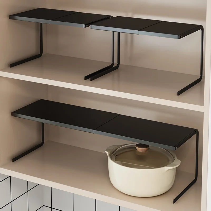 

Kitchen cabinet storage Layered rack Cabinet partition cabinet Inner rack Pot rack Seasoning countertop Under sink retractable