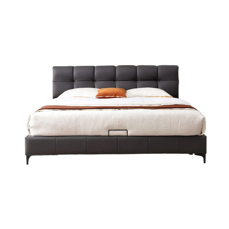 

Modern Nordic household small apartment soft bag simple master bedroom
