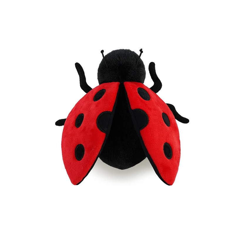Cute Realistic Insect Plush Toys Small Ladybug Butterfly Ant Mantis Spider Bee Stuffed Animals Lifelike Plushies Soft Doll