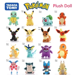 17-25CM Pokemon Anime Figure Pikachu Mew Lucario Eevee Charmander Mewtwo Pet Stuffed Plush Dolls Pendant Toys Kids Xmas Gifts