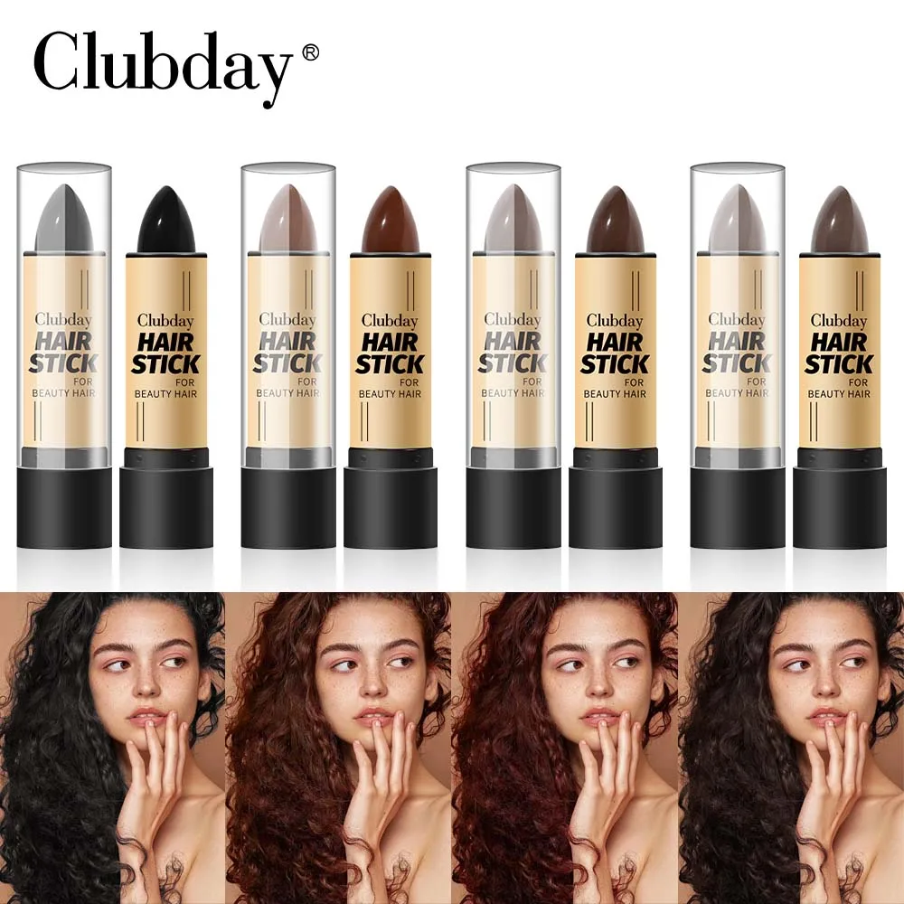 Clubday Hair Dye Cream Disposable Hair Dye Washable Covering White Hair Female Makeup Temporary Hair Dyeing Party Cosmetics