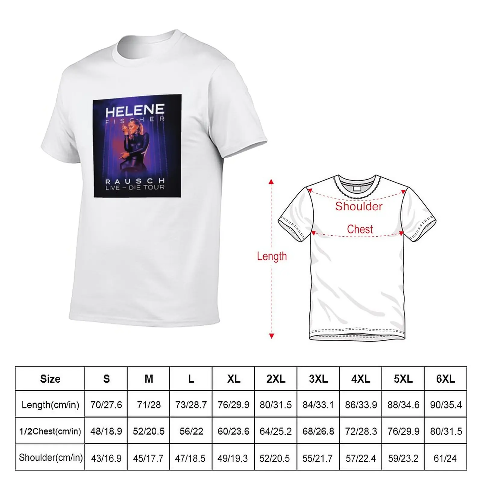 Helene Fischer - Rausch Die Tour T-Shirt boys animal print oversizeds oversized t shirts for men