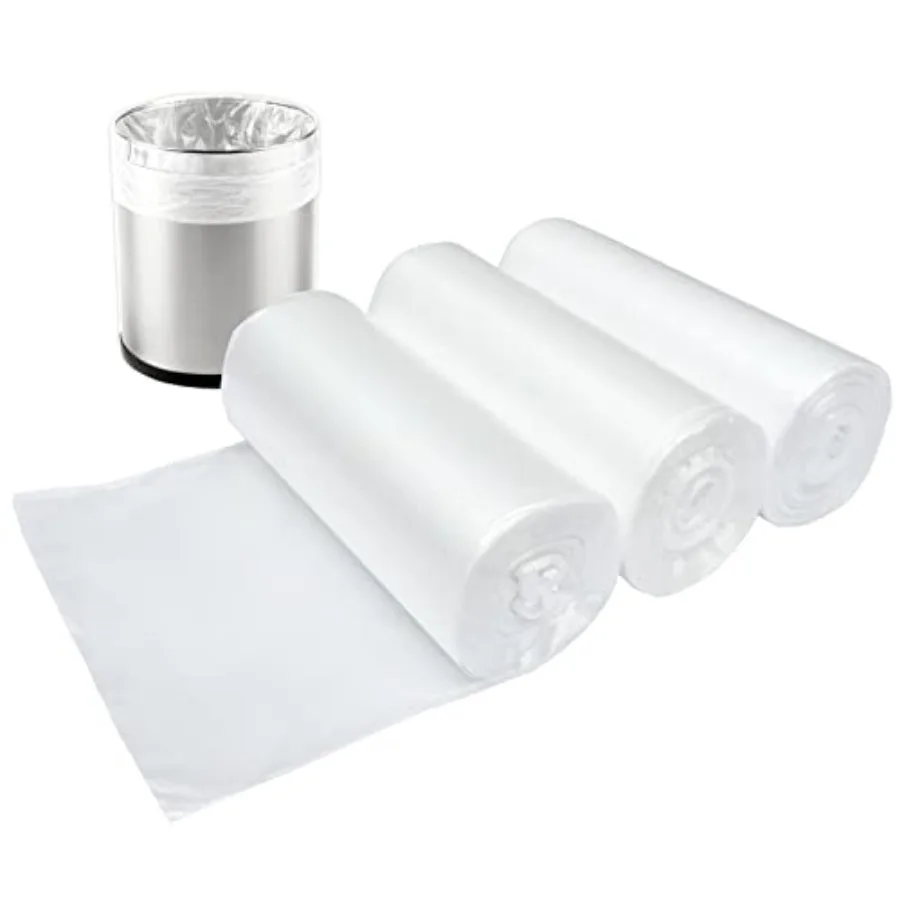 1.2 Gallon Small Trash Bags, 4.5 L Trash Can Liners Garbage Bags Wastebaskets Liners for Bathroom, 1s Clear Bags