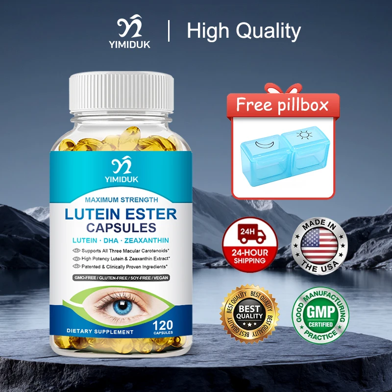 

Pure Lutein Ester Capsules, Support Eye Health, Protects from Screen Strain & Oxidative Damage, Retinal Health & Visual Acuity