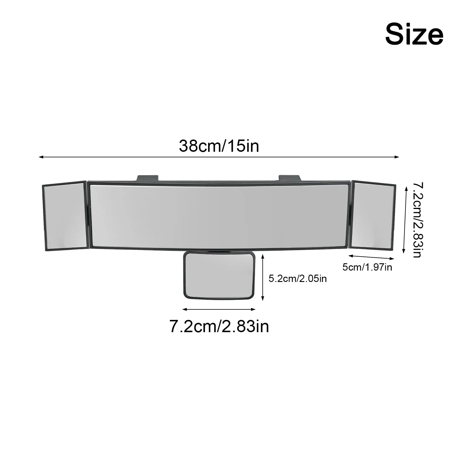 

Mirror Rear View Mirror Optimized View Versatile Visibility Adjustable Perspective Easy To Install Glasses Material