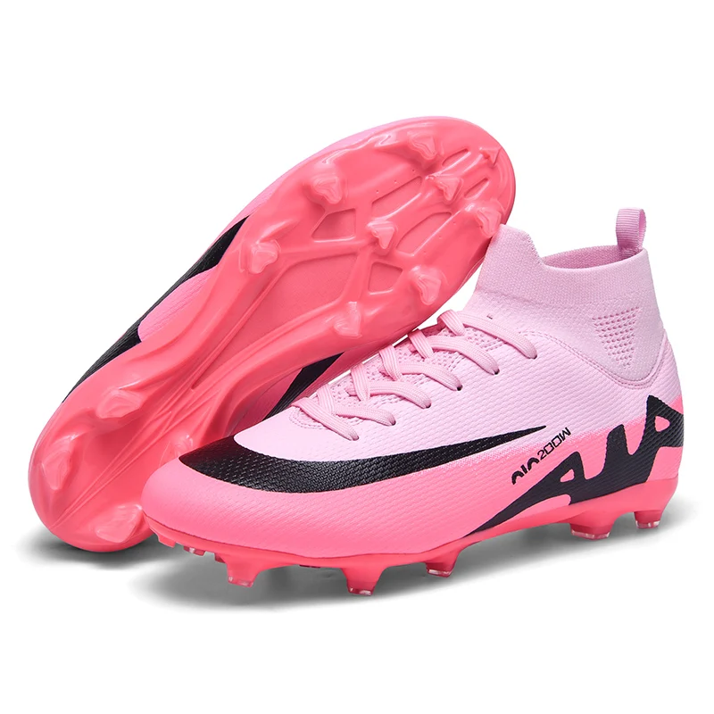 

2025 Football Shoes New Men Football Boots Turf Indoor Training Field Futsal Society Women Soccer Shoes Resistant Cleat Booties
