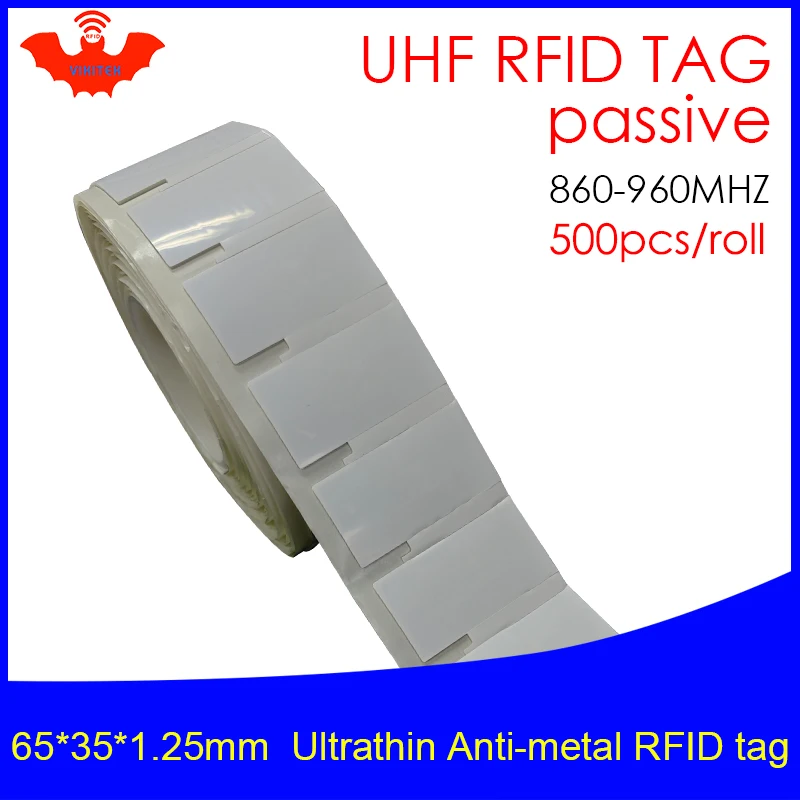 UHF RFID Ultrathin metal tag 915m 868m MR6P 65*35*1.25mm EPC 6C 500pcs free shipping fixed assets small printable passive tags