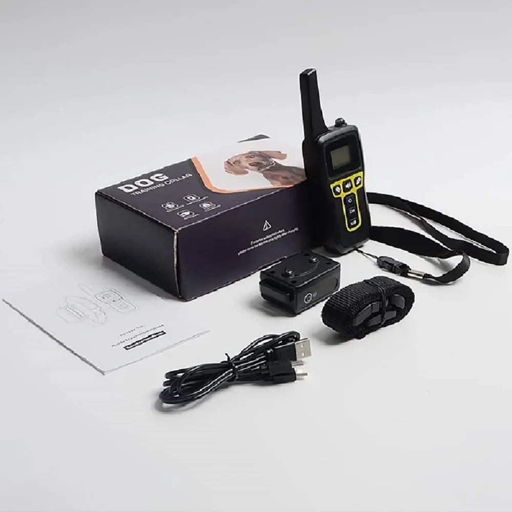 No Shock Vibration Dog Training Collar 1000M Remote Anti Bark Collar Rechargeable Waterproof Vibration Collar for All Dogs