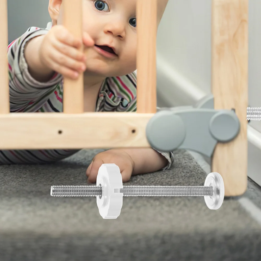 

5 Pcs Baby Gate Hardware Adapter Door Lock Gates for Doorways Replacement Parts Spindle Rod Mounting Extender Indoor