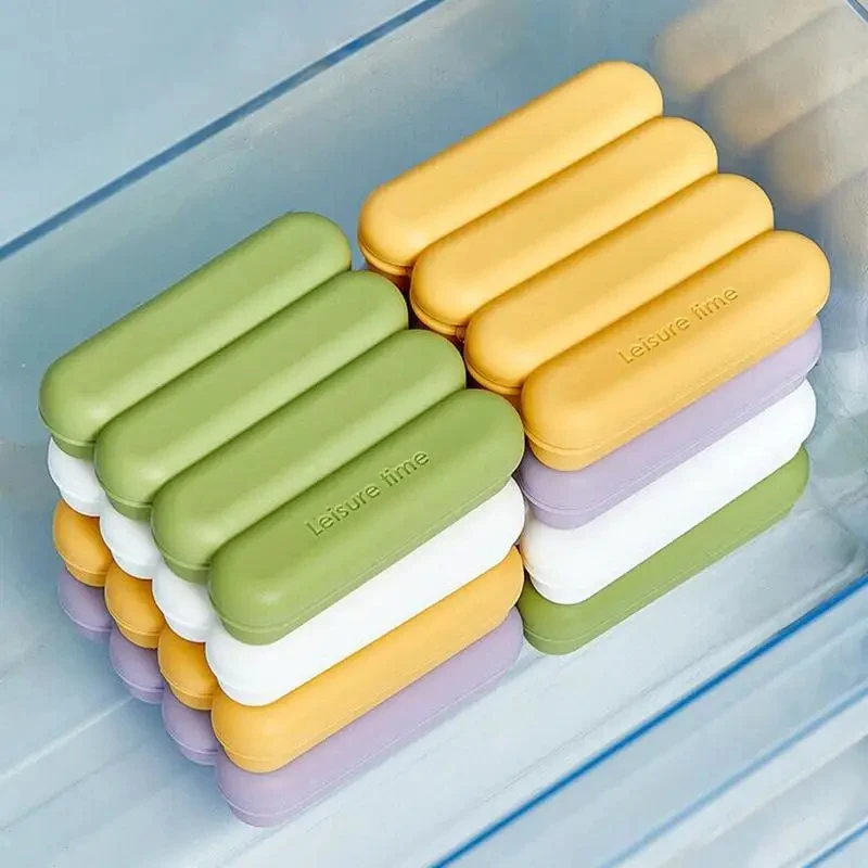 Silicone Bar Ice Grid Mold Reusable Frozen Ice Block Popsicle Mould for DIY Ice Cream Baby Complementary Food Baking