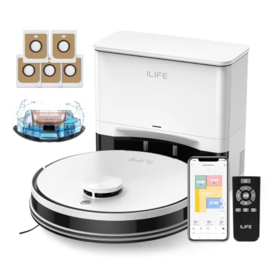 A30 Pro Robot Vacuum and Mop for hard floors, carpet pet hair: 10000Pa suction, LiDAR navigation, 150 min runtime, 60-day self-