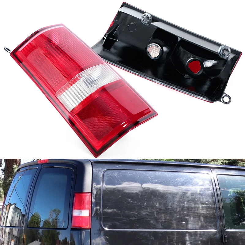 For Chevrolet Express/GMC Savana 2003-2019 Tail Light Cover Rear Turn Signal Reverse Warning Light Cover Without Bulb GM2800214