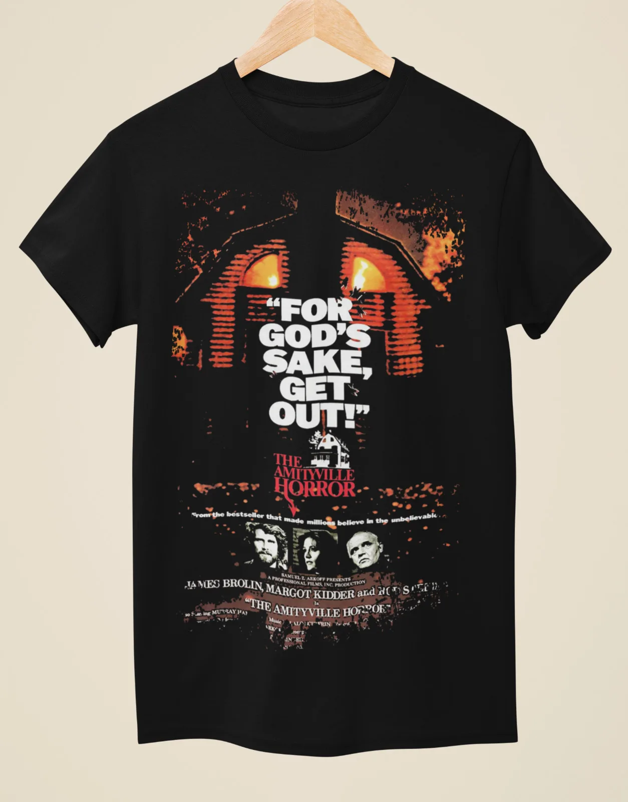 The Amityville Horror - Movie Poster Inspired Unisex Black T-Shirt