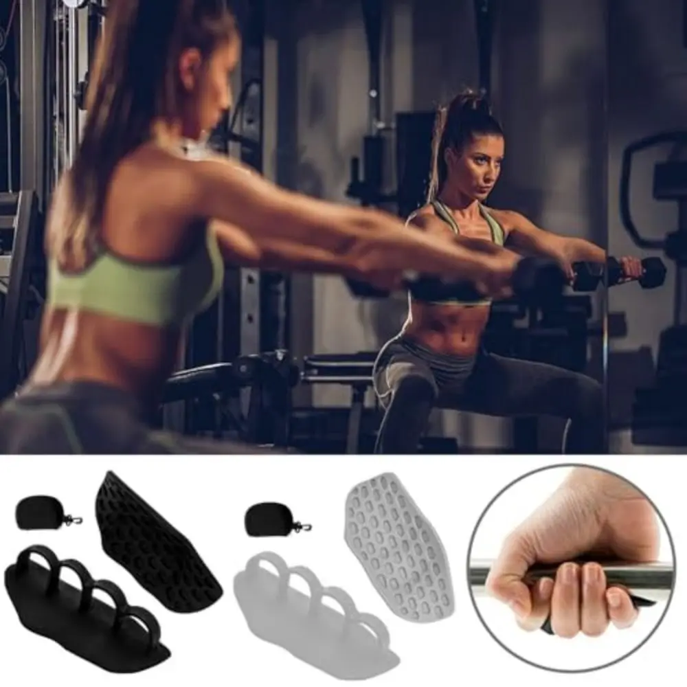 Anti-Slip Four-finger Grip Strengthener with Storage Box Breathable Comfort Workout Grips Portable Prevent Calluses