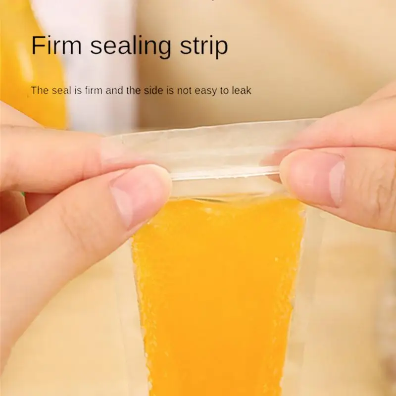 Disposable Transparent Ice Cream Bags Popsicle Bags Ice Cream Juice Yogurt Chocolate Ice Bags Cool Summer Kitchen Accessories