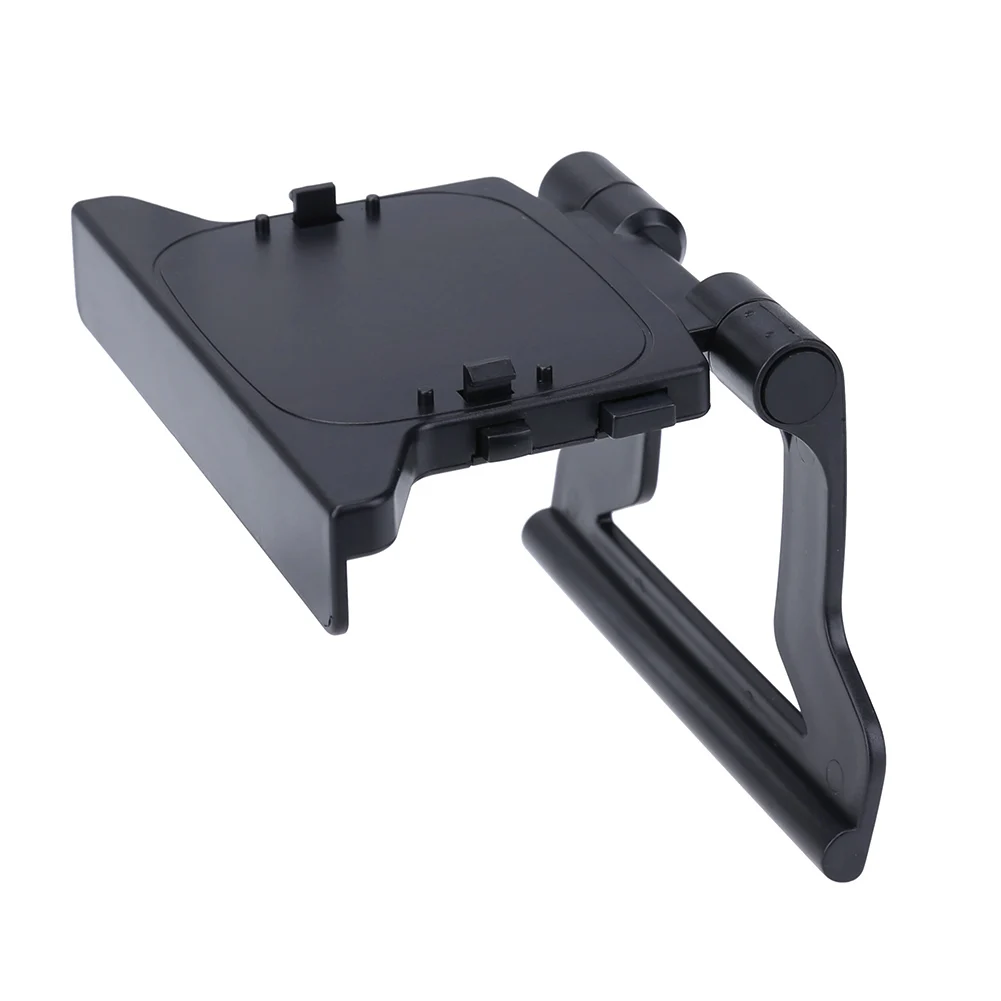 Replacement  Adjustable Clip Mount Holder LOD TV Clip Lightweight Mini TV Mount Bracket Stand Black for Xbox 360 Kinect Sensor