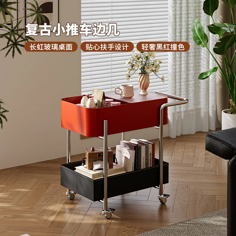 trolley, living room, multi-layer, dopamine, household, storage, removable, side snacks