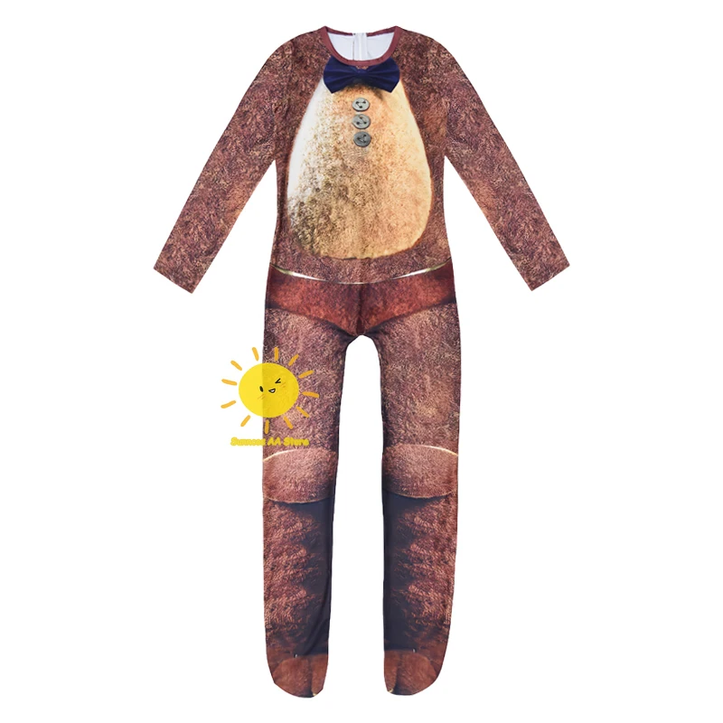 Movie Five Nights At Freddy's Cosplay Teddy Bear Cosplay Costumes Bodysuit Gloves Mask Bear Suits Halloween Carnival Cos Unisex