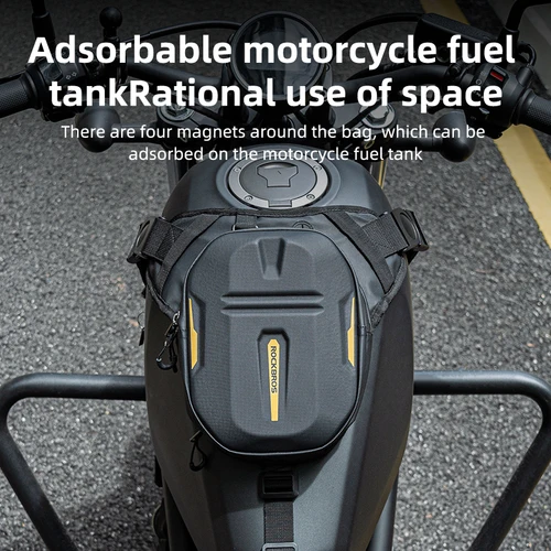 Imagen 2 del producto Bolsa para motocicleta ROCKBROS bolsa impermeable para tanque de combustible para deportes al aire libre viaje carcasa dura riñonera para motocicleta riñonera para ciclismo