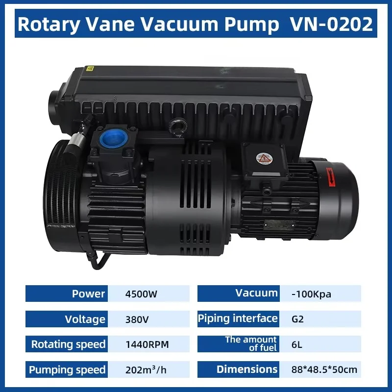 6HP 119CFM Negative Pressure 380v Single Stage Rotary for Vacuum Packing/Milking