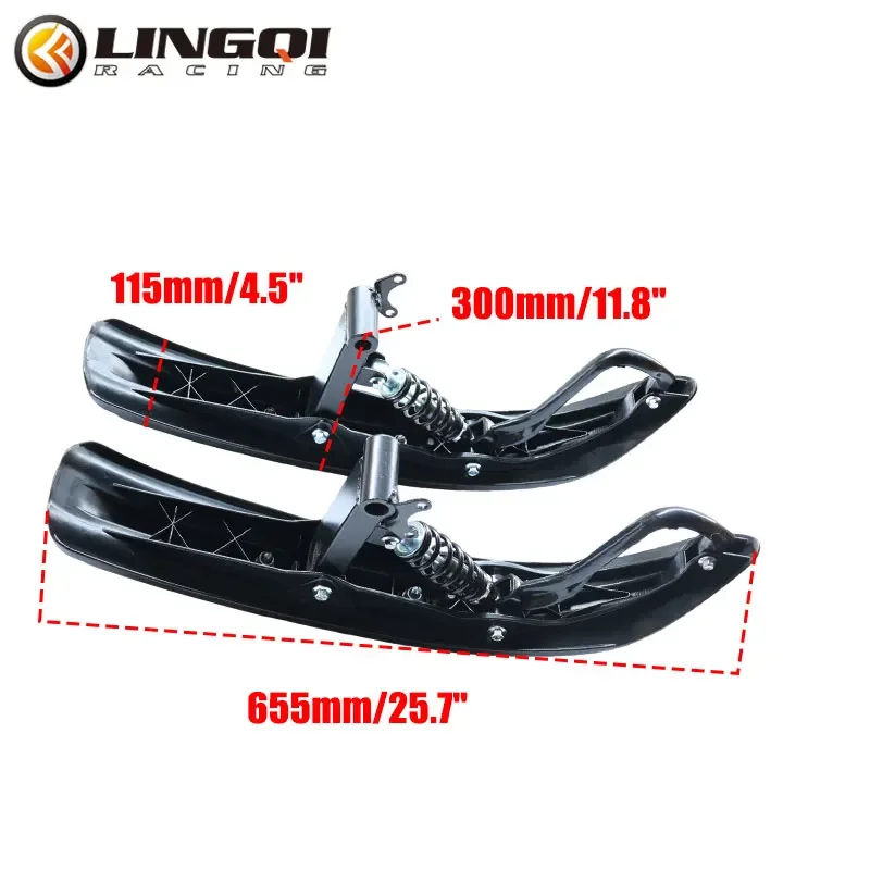 Patines de motocicleta ATV, Snowboard UTV, trineo de nieve de invierno, plástico Universal para Pit Dirt Bike, accesorios de pista de esquí