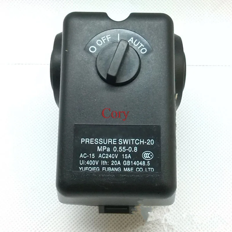 Optional Automatic Manual Operation Rotary Button Pressure Switch 0.55-0.8Mpa