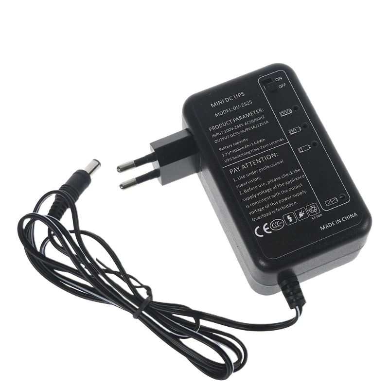 Mini amplificador de enrutador, dispositivo de 5V, 9V, 12V, 1A, 4000mah, portátil, CC Ups, para módem, cámara CCTV, wifi, luz LED y más dispositivos de 5V y 12V