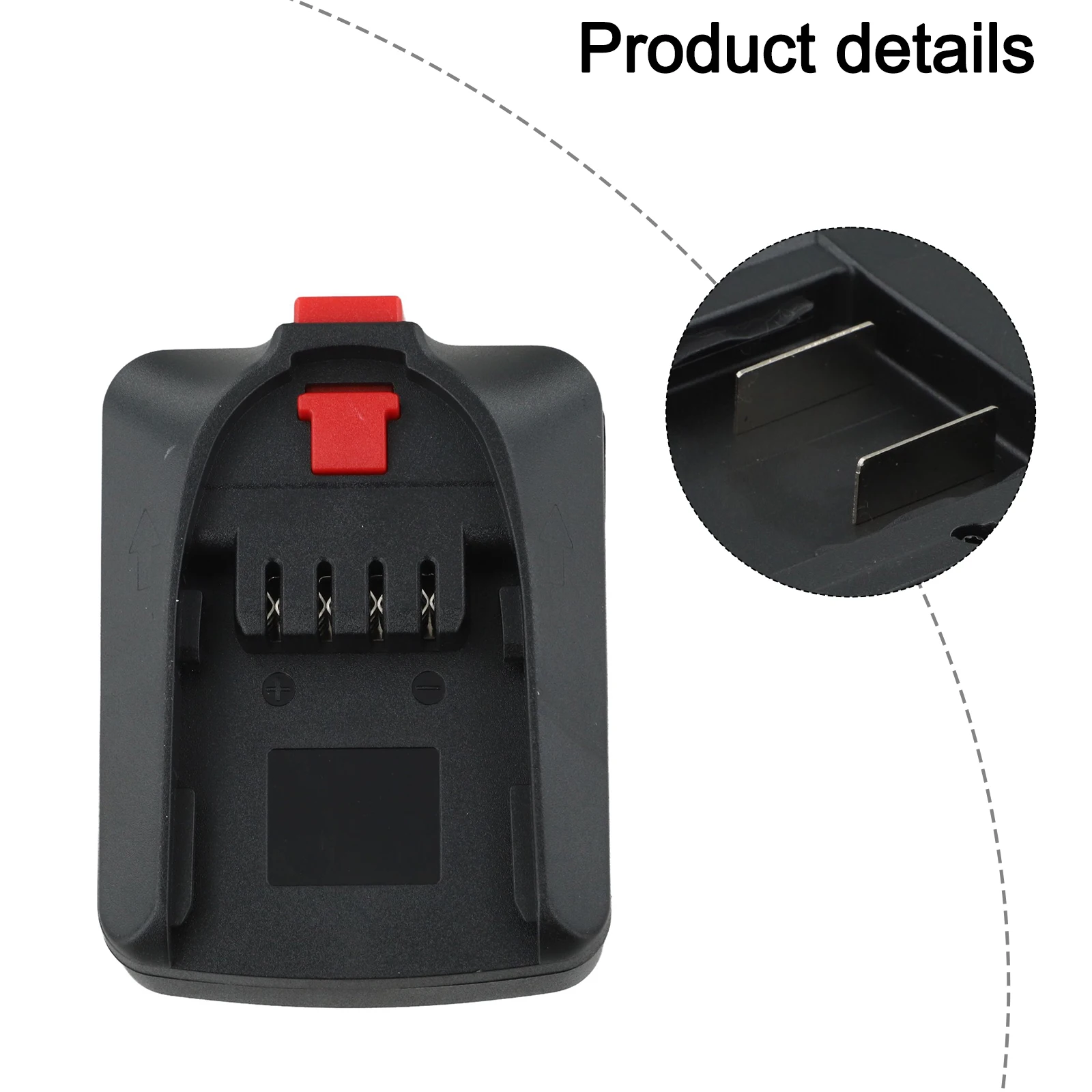 18V Battery Adapter Battery Adapter Battery Conversion 18v Lithium Battery Adapter 12V To 20V Voltage Support Anti-slip Design