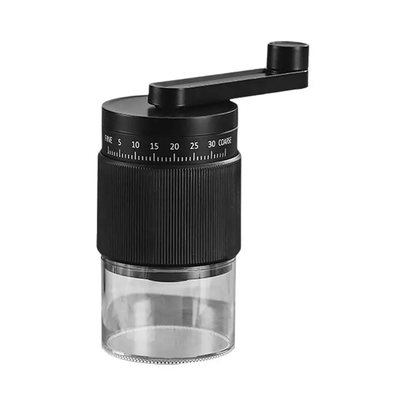ABRE-Coffee Grinder Small Coffee Grinder  Hand-Cranked Coffee Machine With 30 Adjustable Settings For Home Travel Camping B