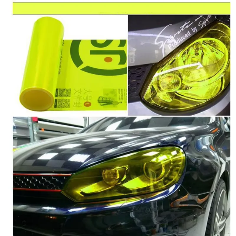 PVC Lampu Depan Mobil Film Lampu Kabut Stiker Lampu Depan Mobil Tailing Molding Foil Aksesori Mobil Perekat