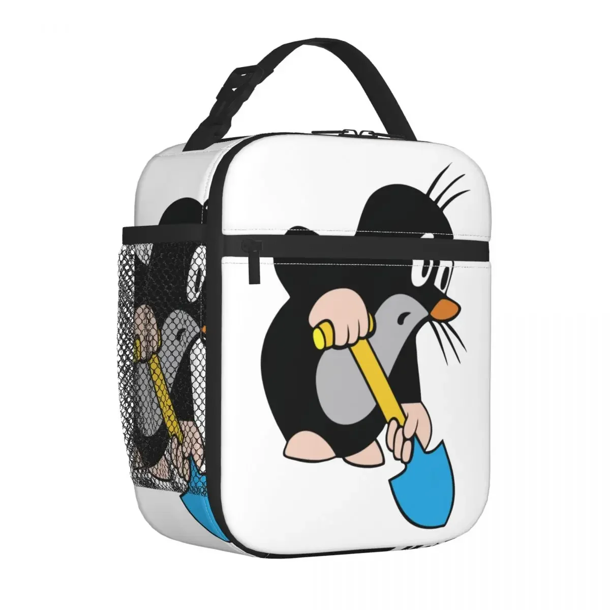 Mole Digging Insulated Lunch Bags Thermal Meal Container Krtek Little Maulwurf Cute Cartoon Tote Lunch Box Food Storage Bags