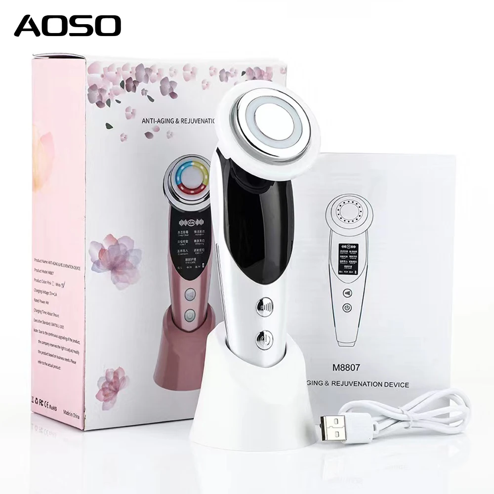 【7D Beauty Device】EMS Microcurrent + Color Photon Therapy, At-Home Thermage-Level Care, Multi-Functional All-in-One