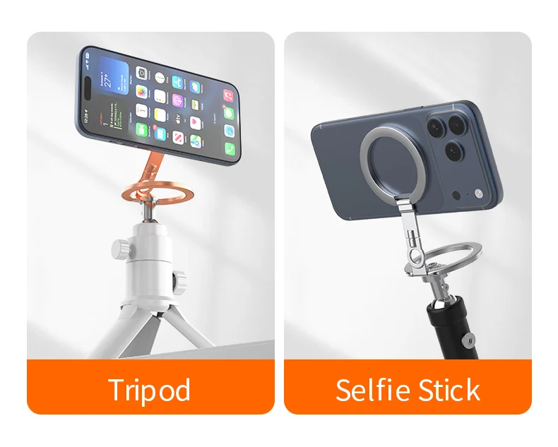 Soporte Magnético de Doble Cara para Teléfono Móvil, Accesorios de Fotografía Magsafe, Hebilla Magnética para iPhone 17 