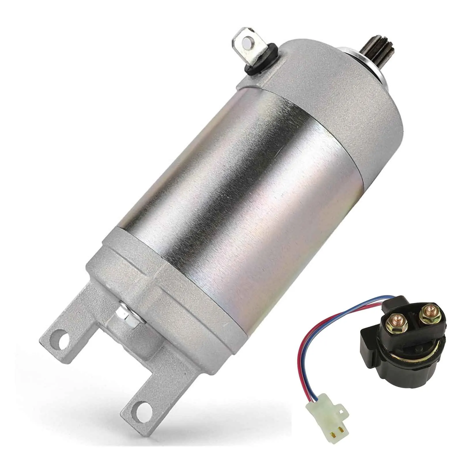 Starter Motor Relay Set Fit For Yamaha Breeze 125 YFA1 1989 -2004 Grizzly 125 YFM125 2004-2013 3FA-81890-00 3FA-81800-01