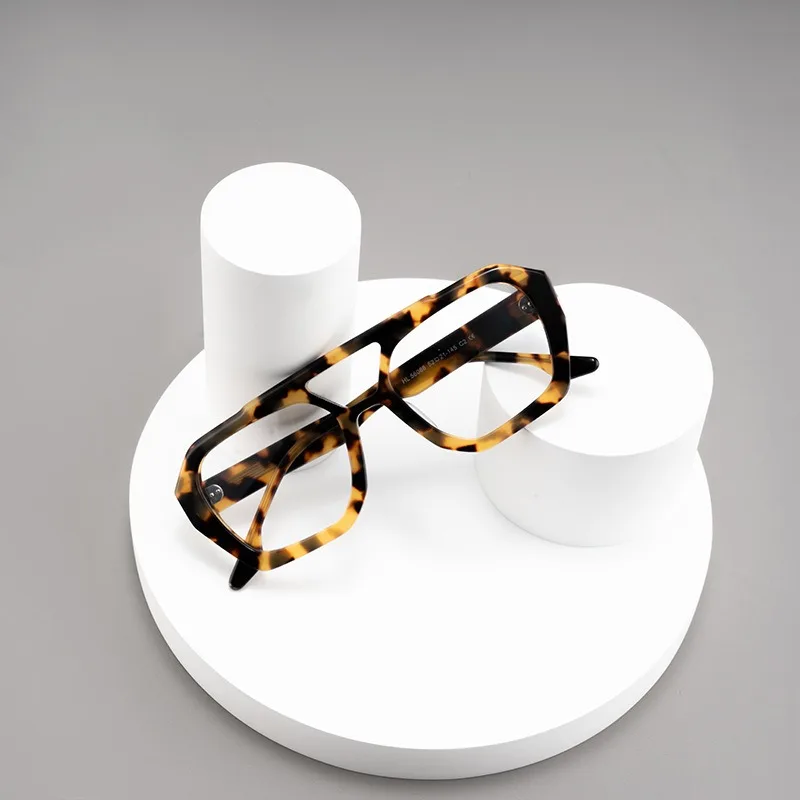 Acetate Eyeglasses Frame Men Hand Made Blue Light Blocking Myopia Lenses Women Glasses Frames Prescription Myopia Eyeglasses