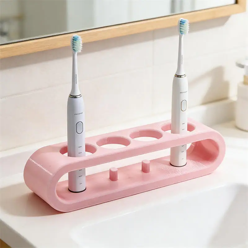 

Держатель для электрических зубных щеток, органайзер для ванной комнаты на 4 зубные щетки, практичный инструмент для хранения, позволяющий поддерживать порядок и чистоту в помещении.