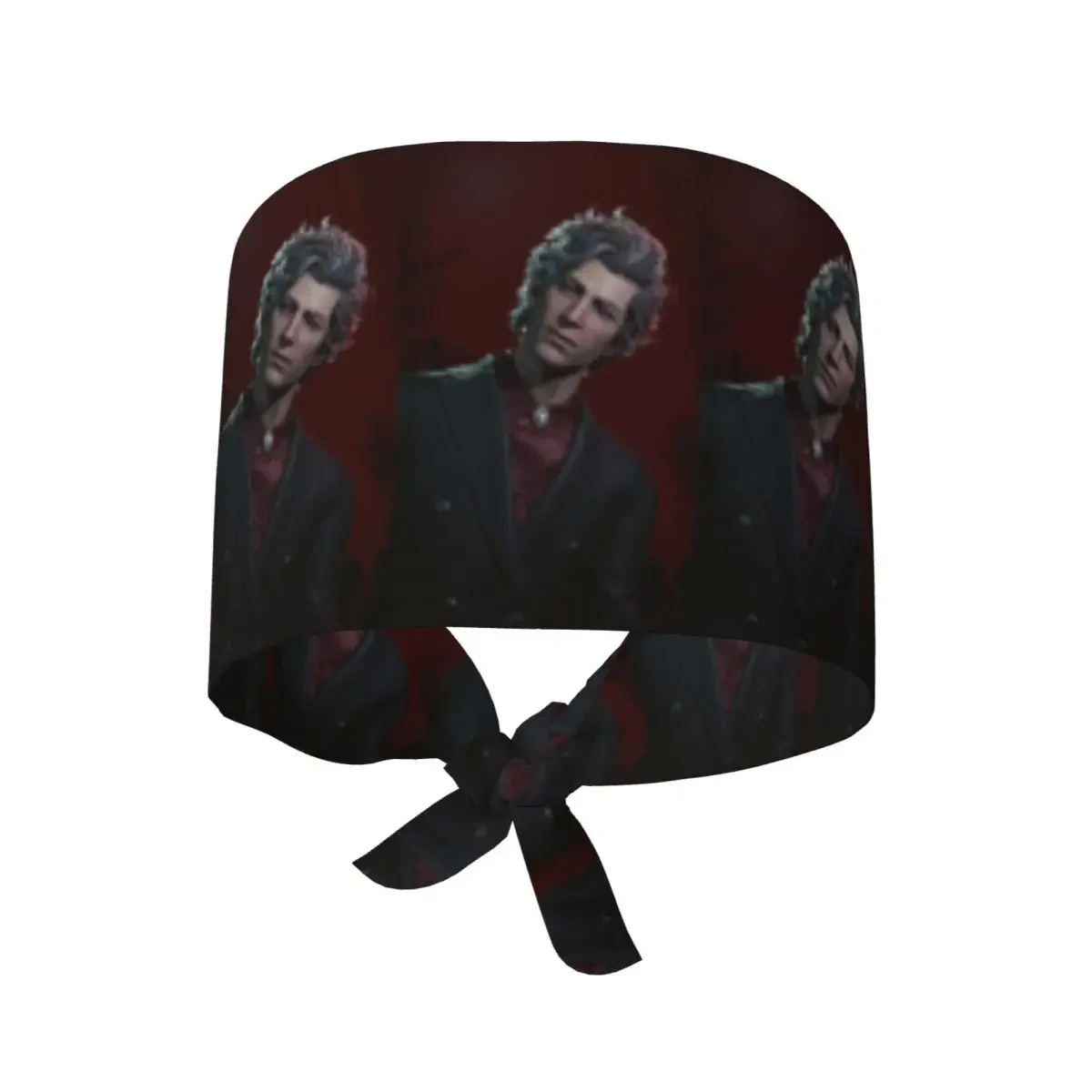 Baldur's Gate 3 Astarion Vampire Character Scrub Hat Doctor Working Surgical Cap Unisex Adjustable Nursing Caps for Dentist