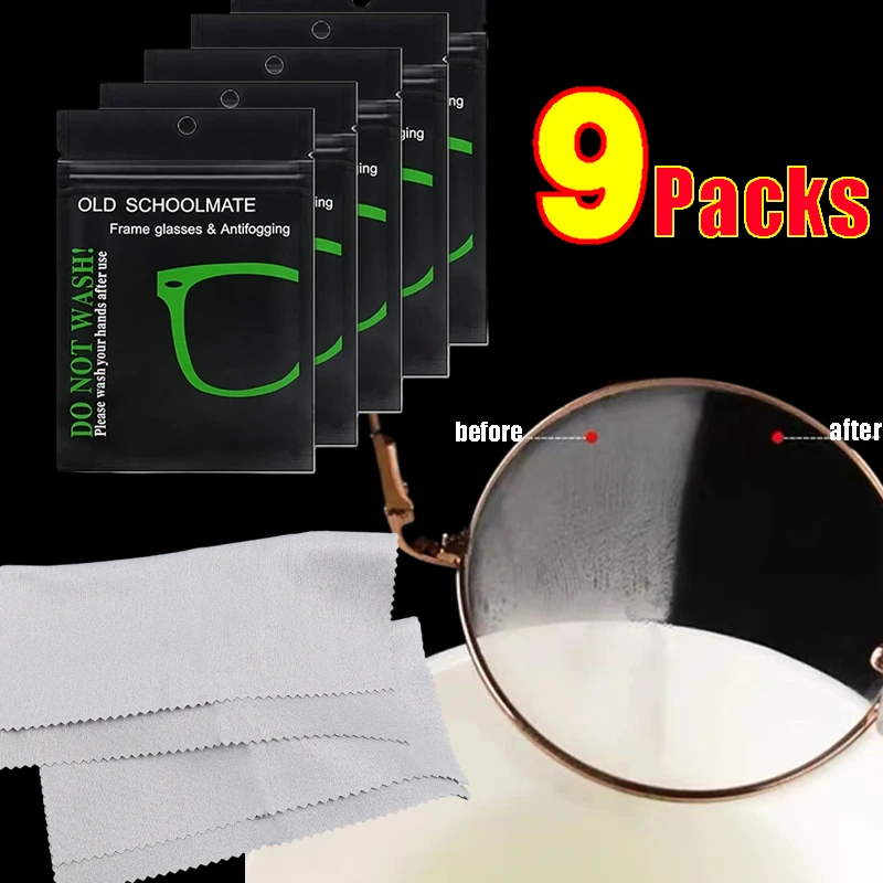 Anti-fog Glasses Cloth New Nano Sealed Package Defogger Sunglasses Without Traces Pre-moistened Wiping Reusable Eyeglasses Wipes