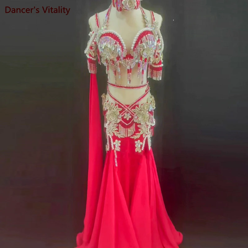 

Belly Dance Costume Set Indian Dress Women Cusomzied Adult Children Belly Dancing Performance Suit Girls Oriental Tribal Outfit