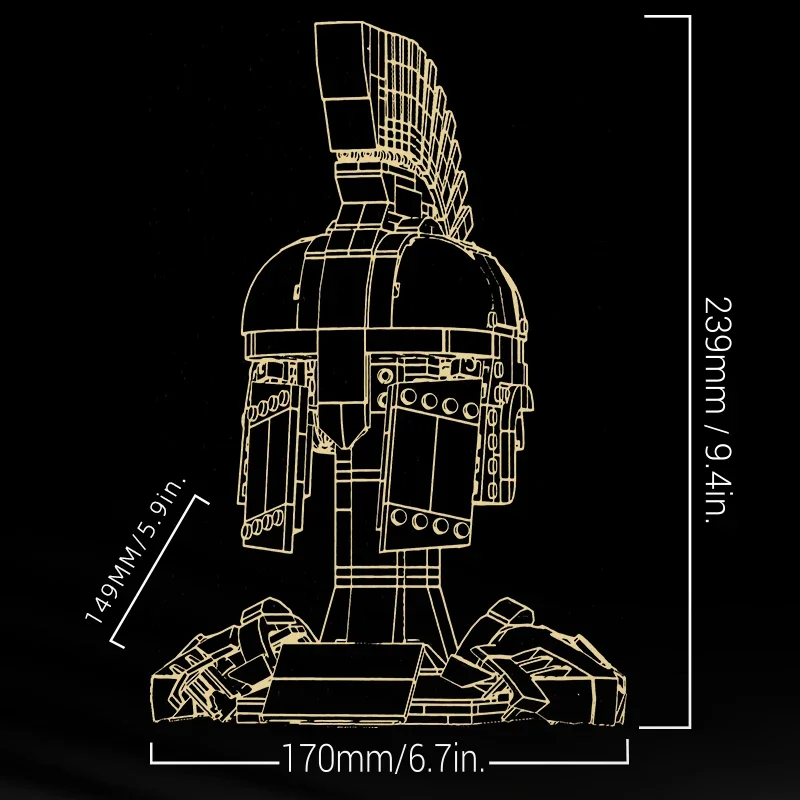 Juegos de construcción de casco Medieval de juguete romano para adultos, Kit de modelo de casco coleccionable, decoración de exhibición, Ideas de regalo para niños 8-14