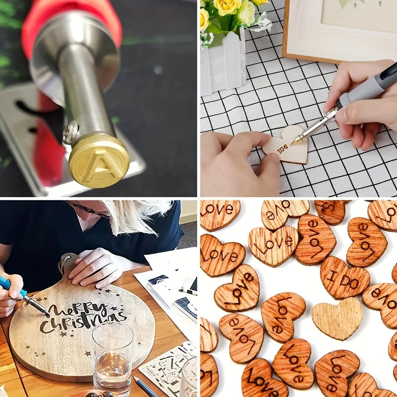 28 قطعة من مجموعة حرق الخشب والبيروغرافيا مع أطراف أبجدية، حديد نحت وغطاء منقوش - مثالية للحرف اليدوية والمشروعات الفنية بنفسك #4