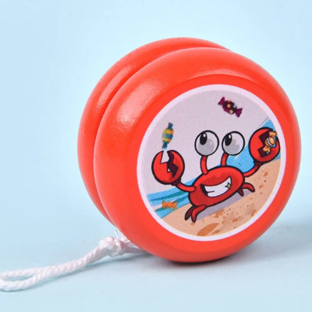 High Quality Primary Wooden Yoyo Creative Animal Yoyo Toys Interest Concentration Developmental Toys