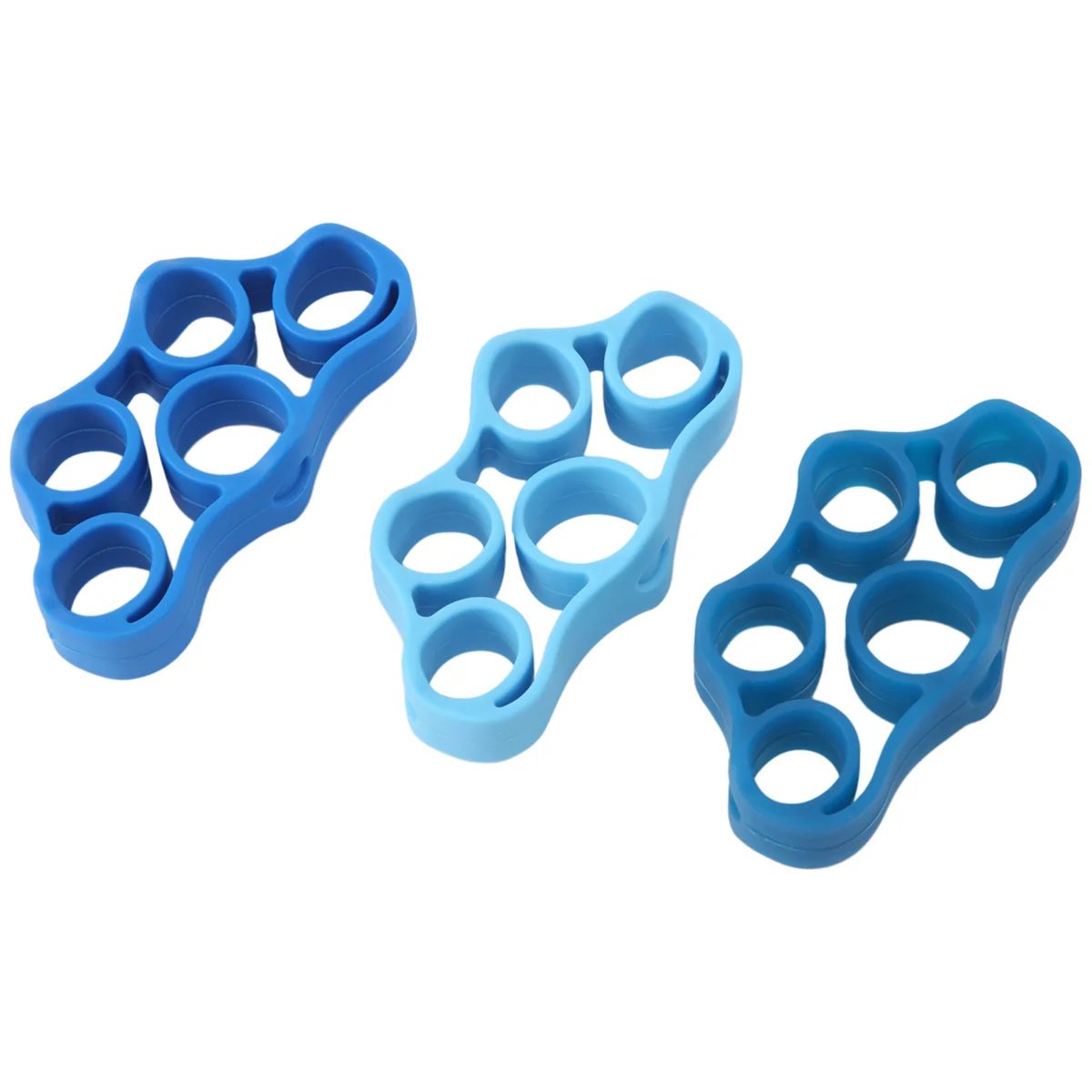 Bandas de resistencia para estirador de dedos 3 en 1, ejercitador de mano, fortalecedor de agarre de dedo, entrenador de fuerza para ejercicio de antebrazo