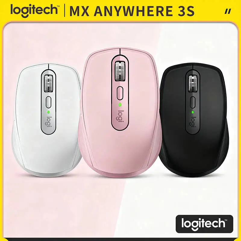 

Компактная мышь Logitech MX Anywhere 3S, эргономичный дизайн, перезаряжаемая, с быстрым прокруткой для портативных ПК Mac