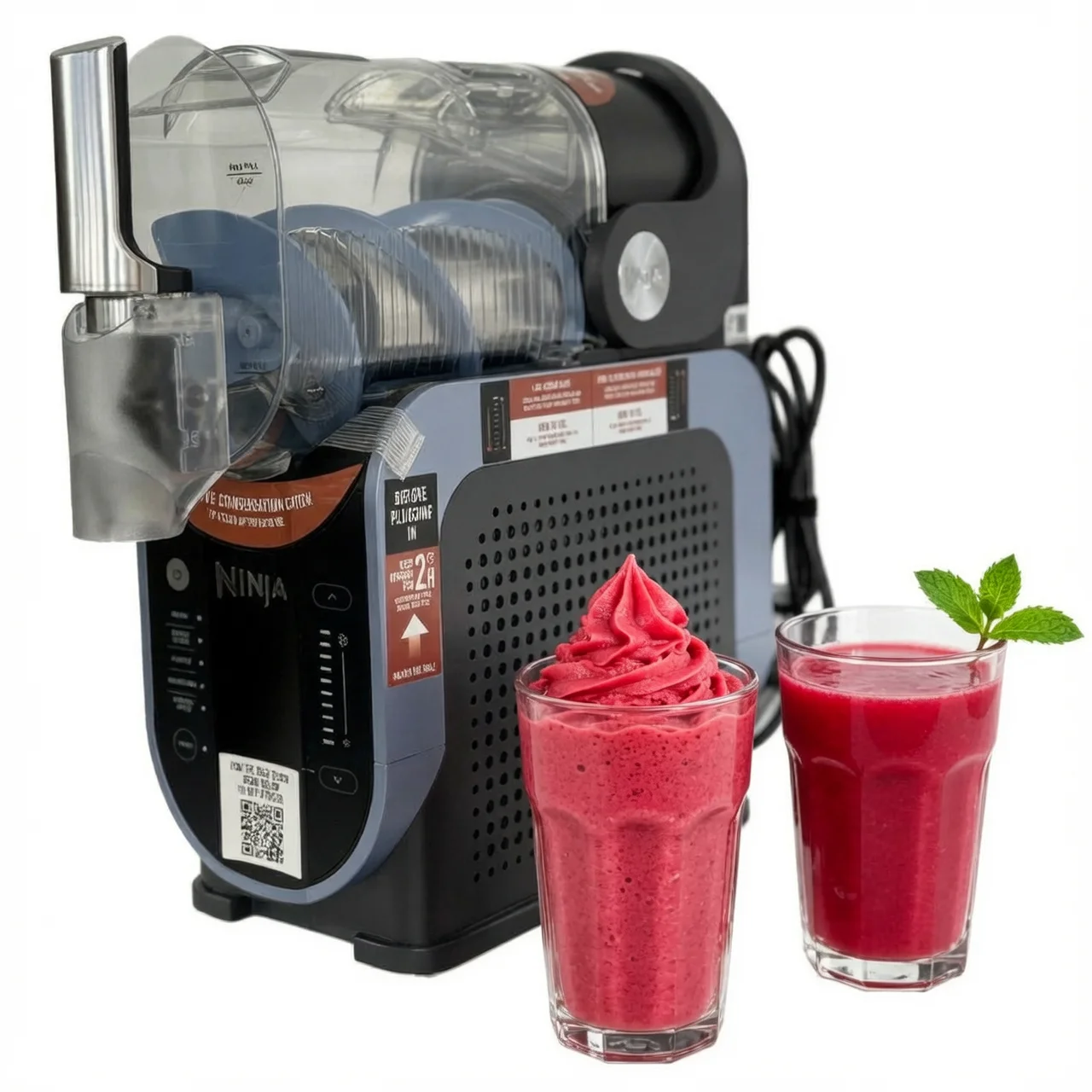 

New Ice Cream Maker Slushy Machine No Ice Needed Portable Electric Five-in-one Frozen Beverage Ooze Machine Smoothies 2500ml