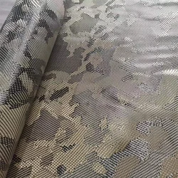 Kafu carbon fiber and Kevlar mixed fabric color camouflage 3K 240g car and motorcycle decorative racket DIY floral fabric