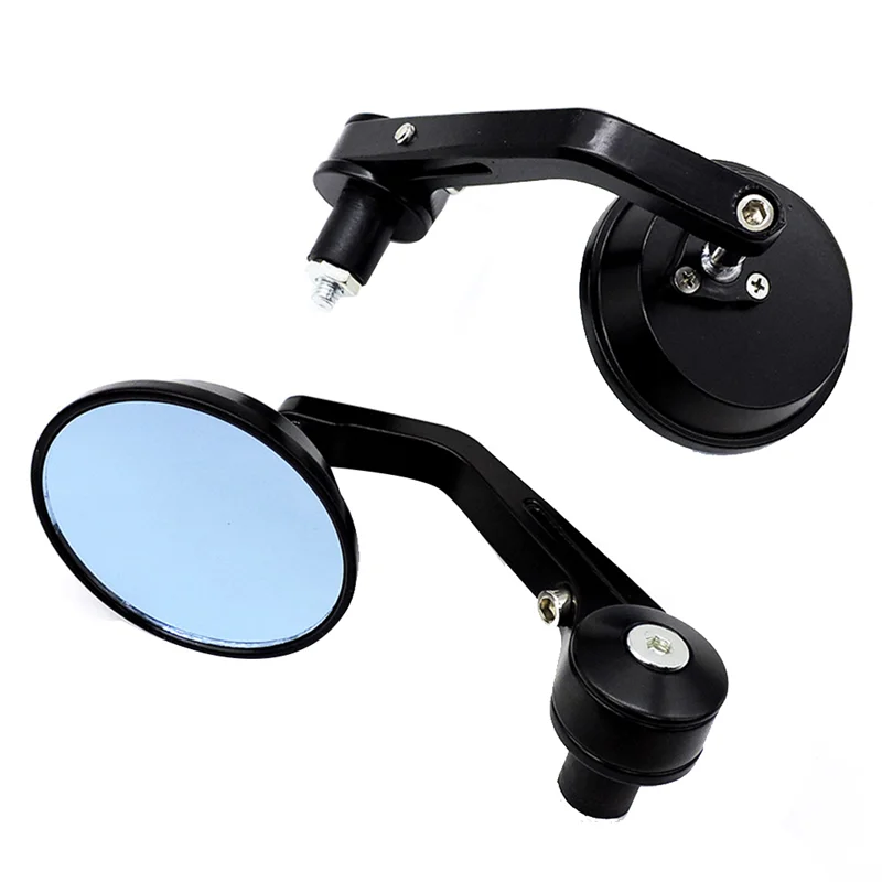 Motorbike Rearview Mirror Universal Handlebar Round Mirror Reversing Aid Mirror Reflective Mirror