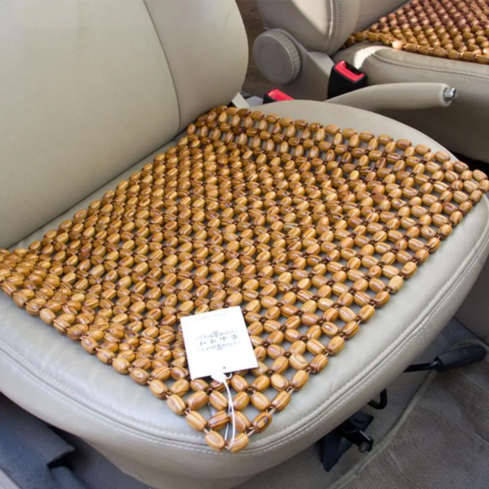 Sommer Holz Perle Auto Sitzkissen Atmungsaktive Kiefer Massage Matte Für Kühlung & Komfort Auto Sitz Matte Pad Fahrzeug Zubehör