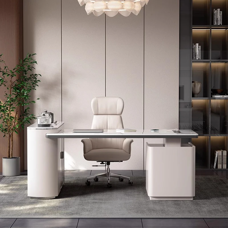 Modern Desk Furniture Room Office Computer Desks Multifunction Home Standing Work Scrivania Con Cassetti Gaming Scrivania